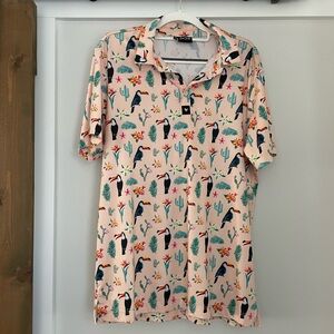 Tropical Toucan Polo Shirt